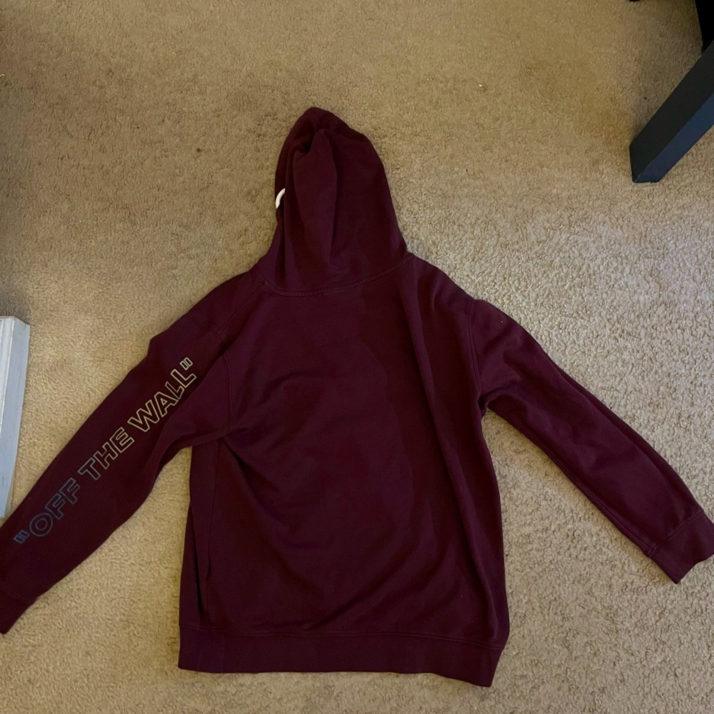Maroon Vans hoodie